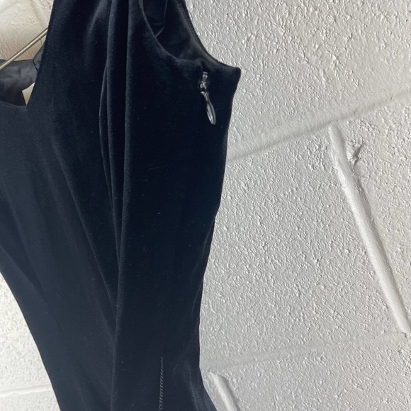 feroux black velvet womens dress Made In japan - Picture 3 of 10